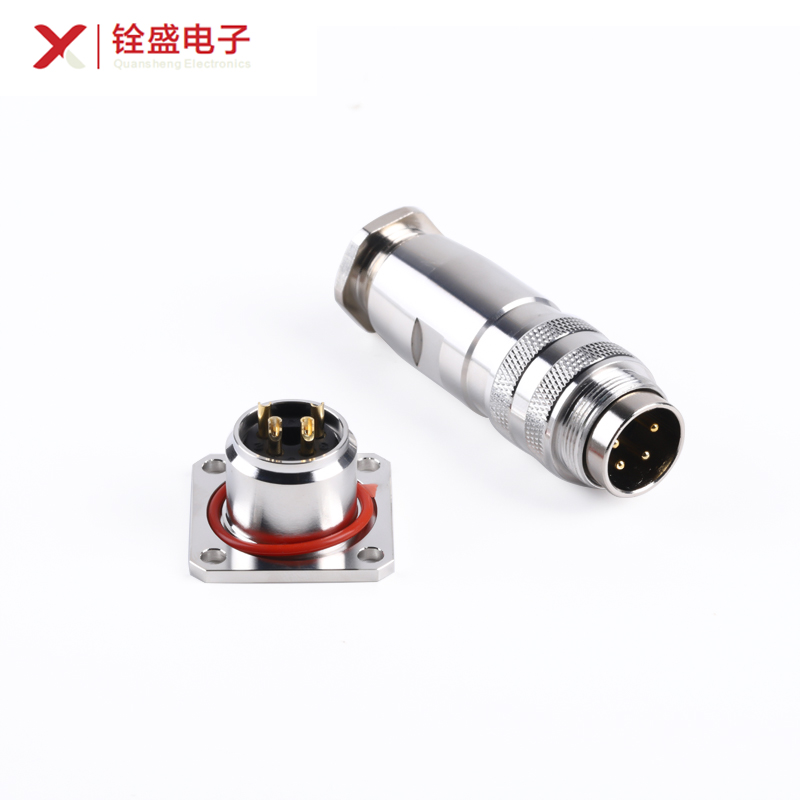 全金属C091 反装 公头法兰母座